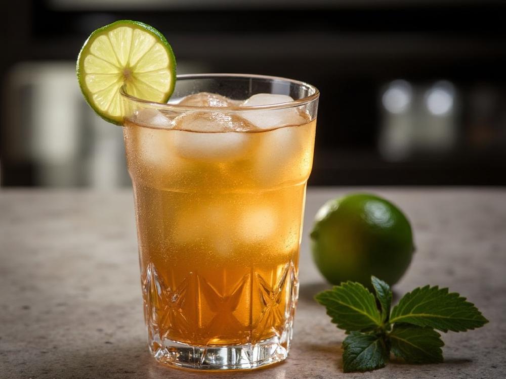 The Ipamena Cocktail (cocktail, , ) - The Ipamena is a refreshing, fruit-forward cocktail, belonging to the highball family.  Its origin is likely inspired by the tropical flavors of South America, combining the tartness of lime and passion fruit with the sweetness of brown sugar and the effervescence of ginger ale. 