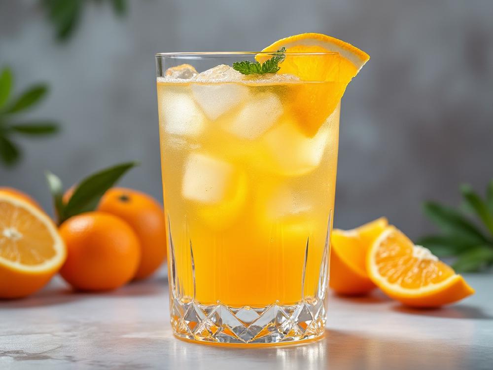 The Orangeade Cocktail (cocktail, , ) - Orangeade belongs to the **Fizz** family, a refreshing group of cocktails typically featuring citrus, sugar, and a carbonated top.  While its exact origins are unknown, it likely emerged in the late 19th century, a time when fizzy drinks were gaining popularity. 